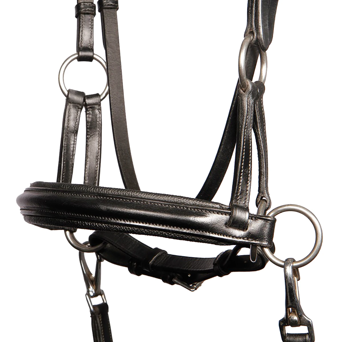 Bitloos Hoofdstel Harry's Horse Sidepull Zwart - Afbeelding 2