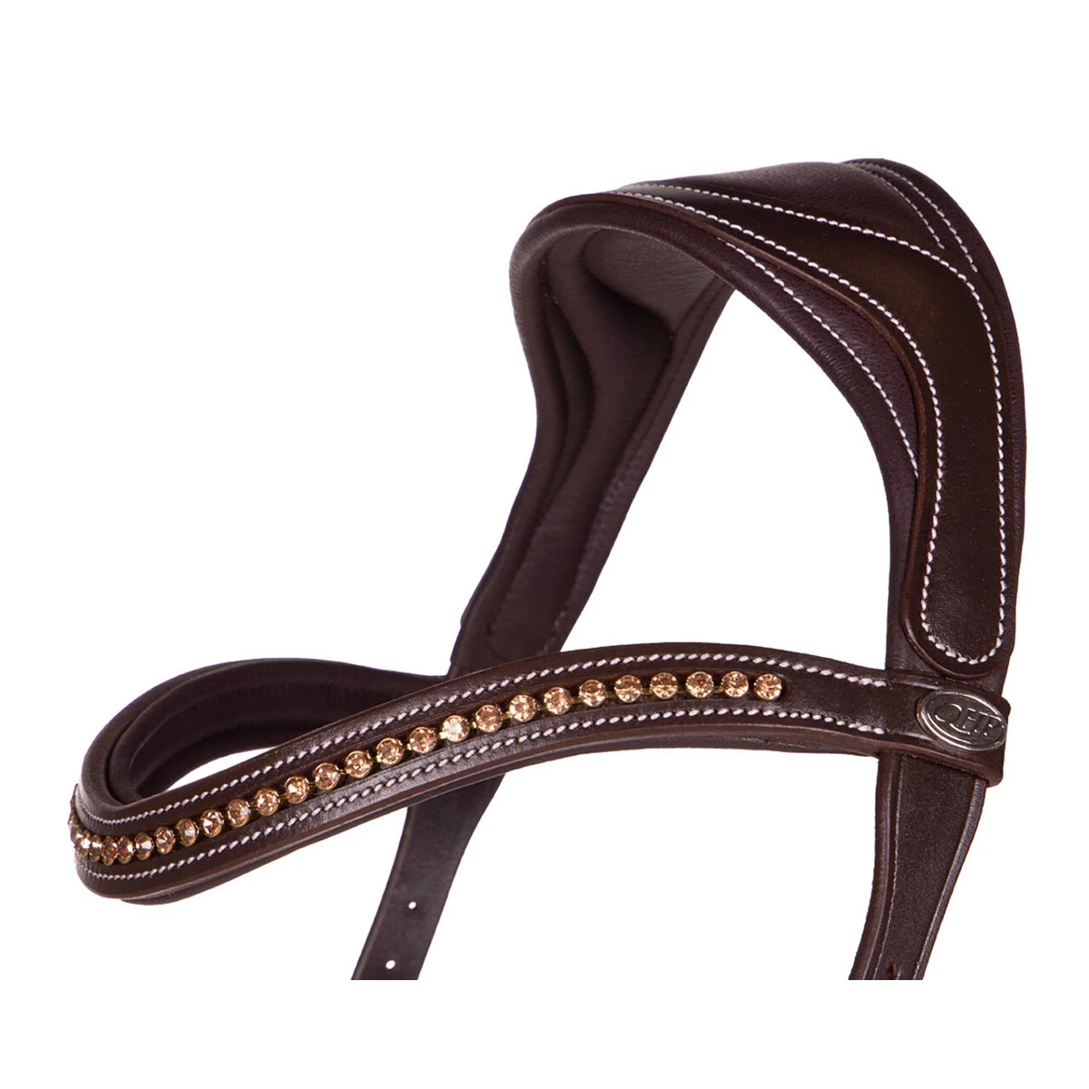 Bitloos Hoofdstel QHP Anatomical Bruin - Afbeelding 2