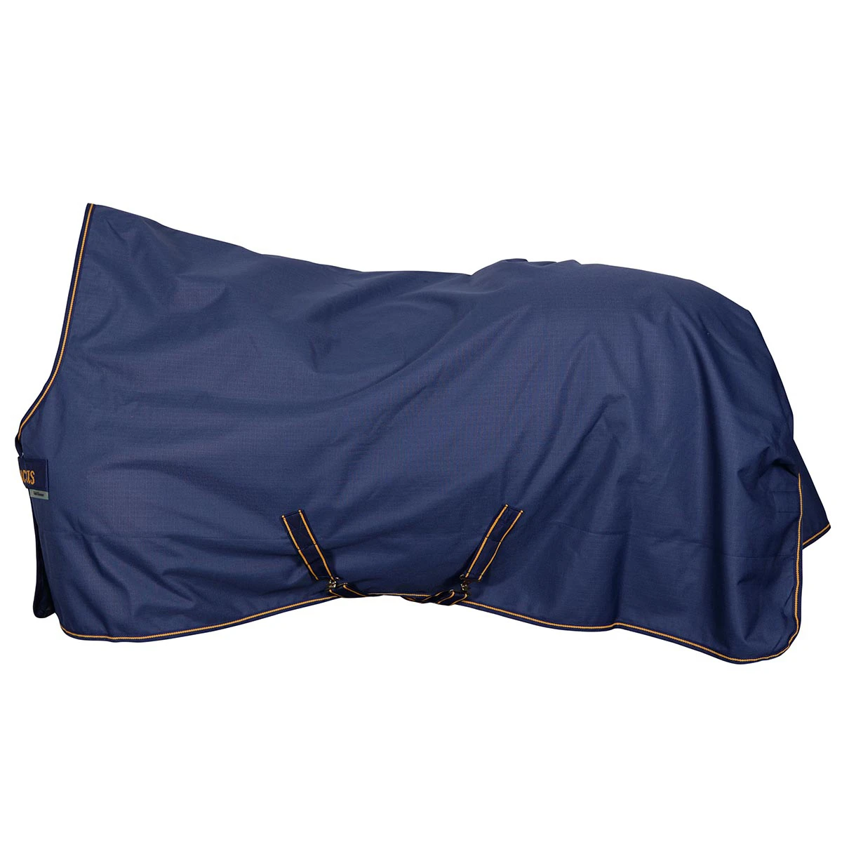 Deken Bucas Irish Turnout Light High Neck 50gr Donkerblauw-goud