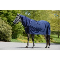 Deken Bucas Shamrock Power Full Neck Donkerblauw-zilver