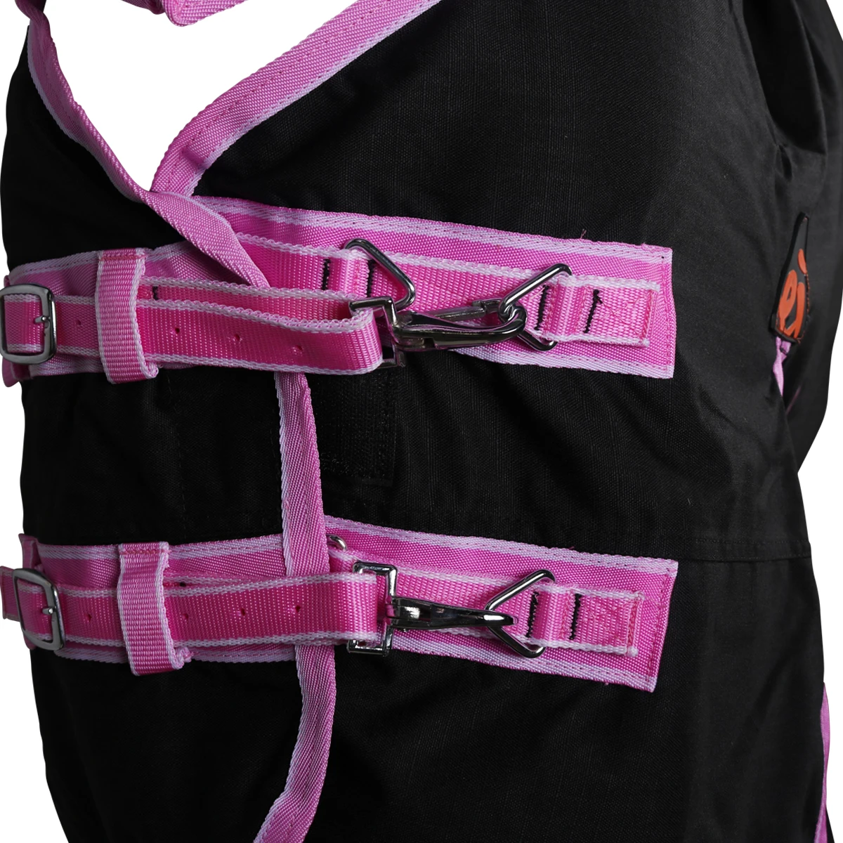 Deken Epplejeck Junior Full Neck 0gr Zwart-roze - Afbeelding 2