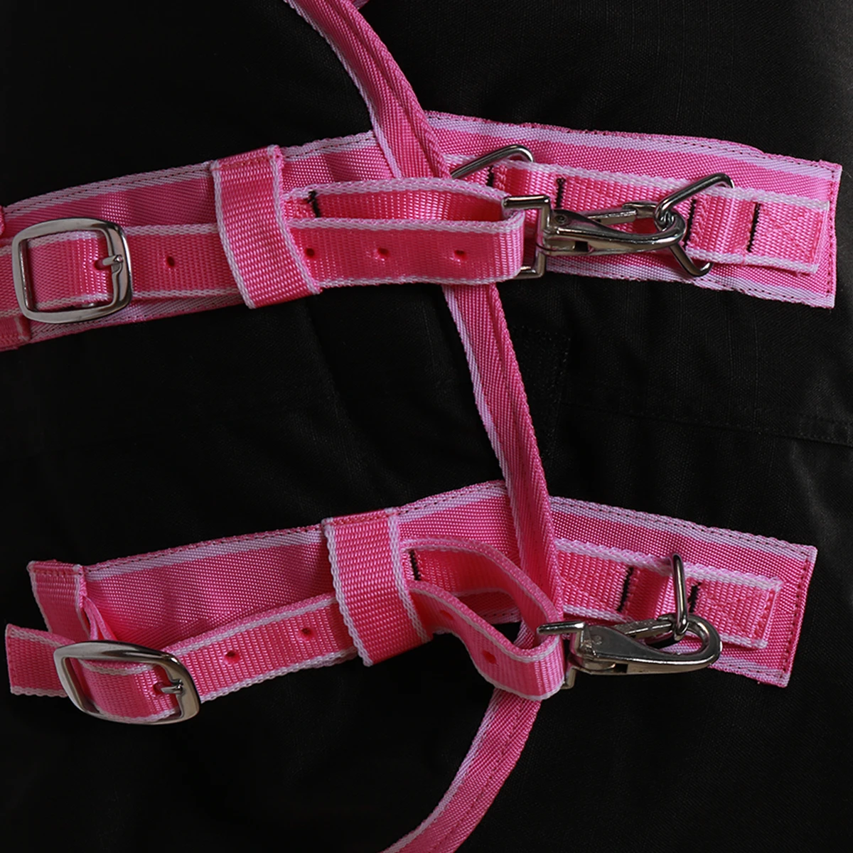 Deken Epplejeck Junior Full Neck 300gr Zwart-roze - Afbeelding 3