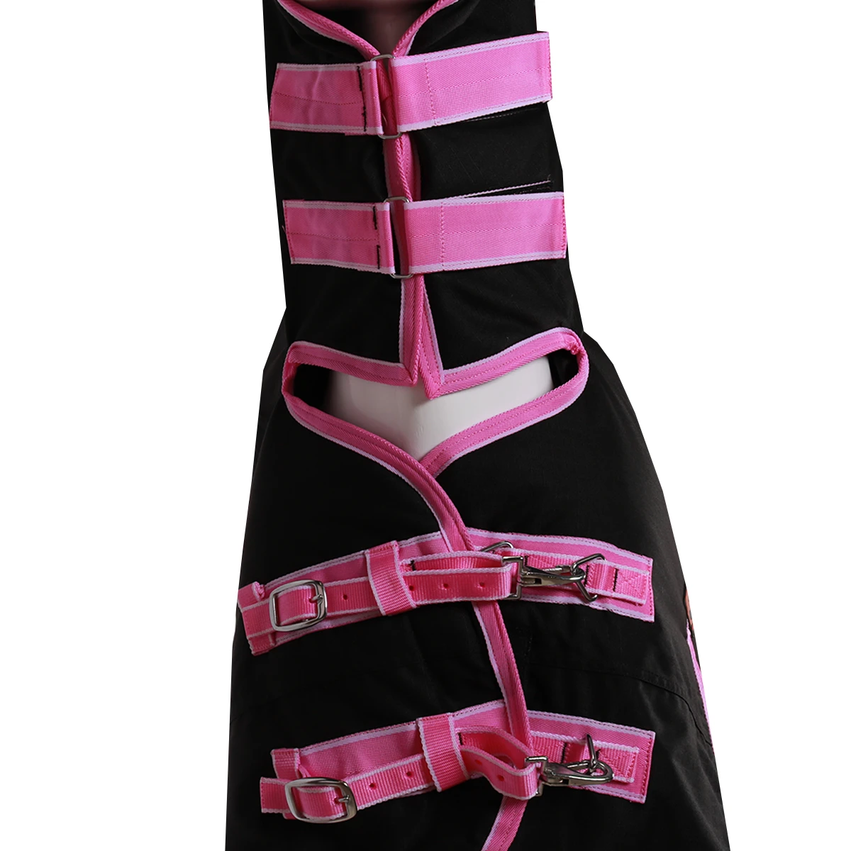 Deken Epplejeck Junior Full Neck 300gr Zwart-roze - Afbeelding 5