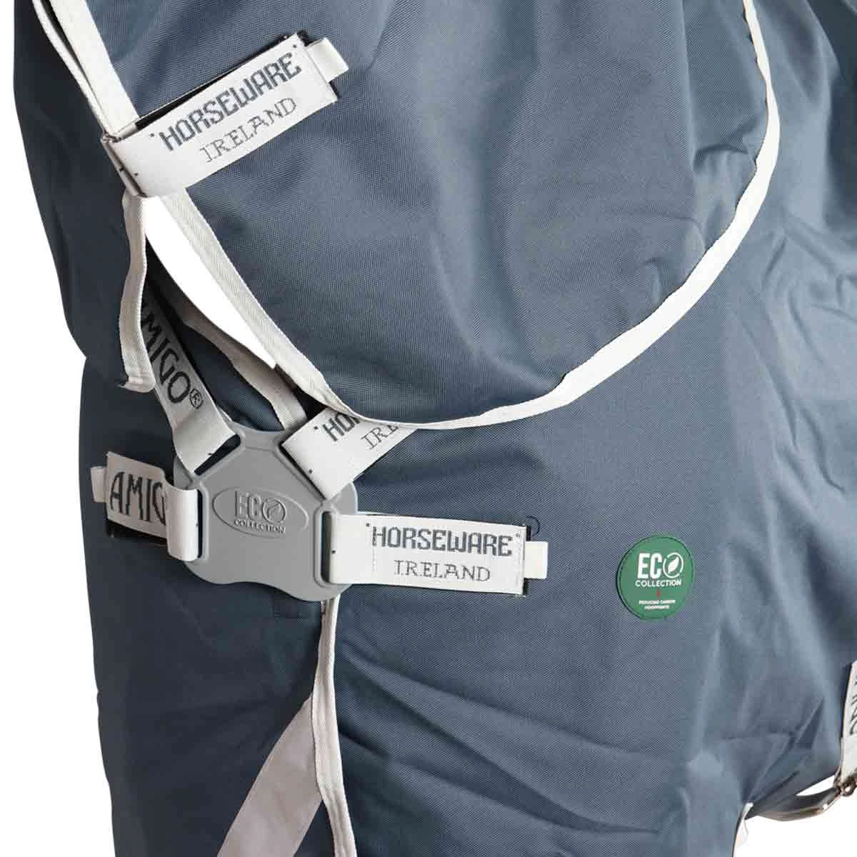Deken Horseware Amigo Ameco 12 Plus Turnout 0gr Donkergrijs - Afbeelding 2