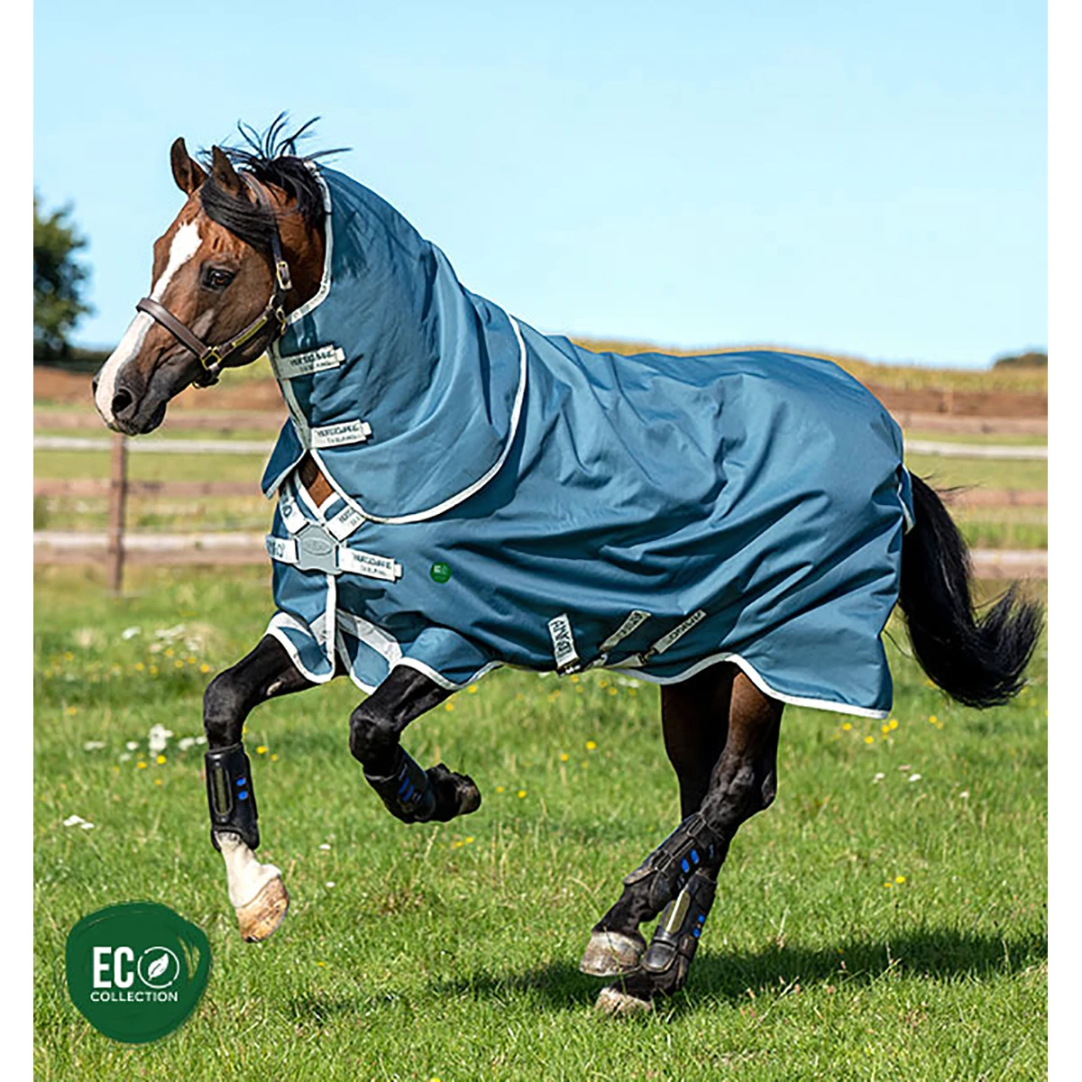 Deken Horseware Amigo Ameco 12 Plus Turnout 0gr Donkergrijs - Afbeelding 8