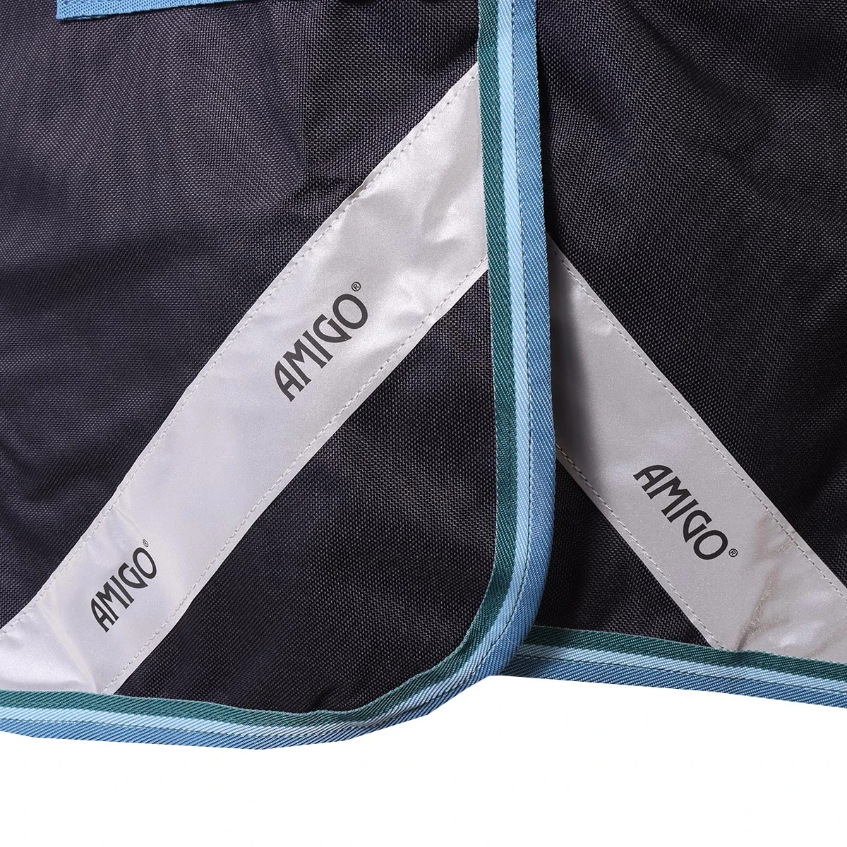 Deken Horseware Amigo Bravo 1200D 50gr Donkerblauw-turquoise - Afbeelding 3
