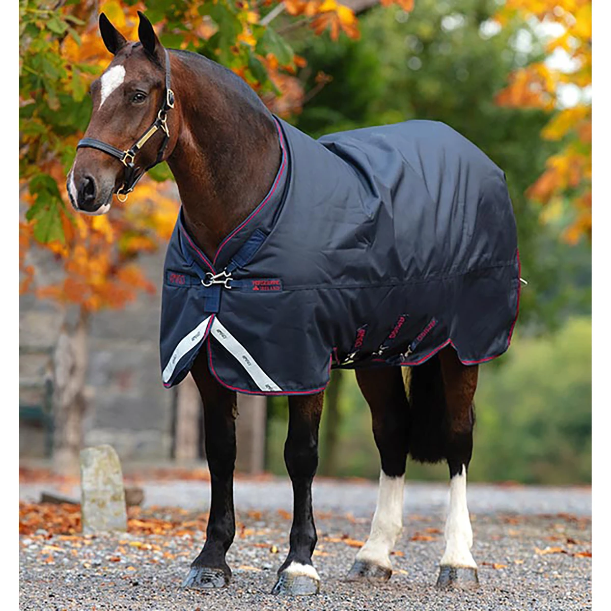 Deken Horseware Amigo Bravo 1200D XL Lite 0gr Donkerblauw - Afbeelding 3