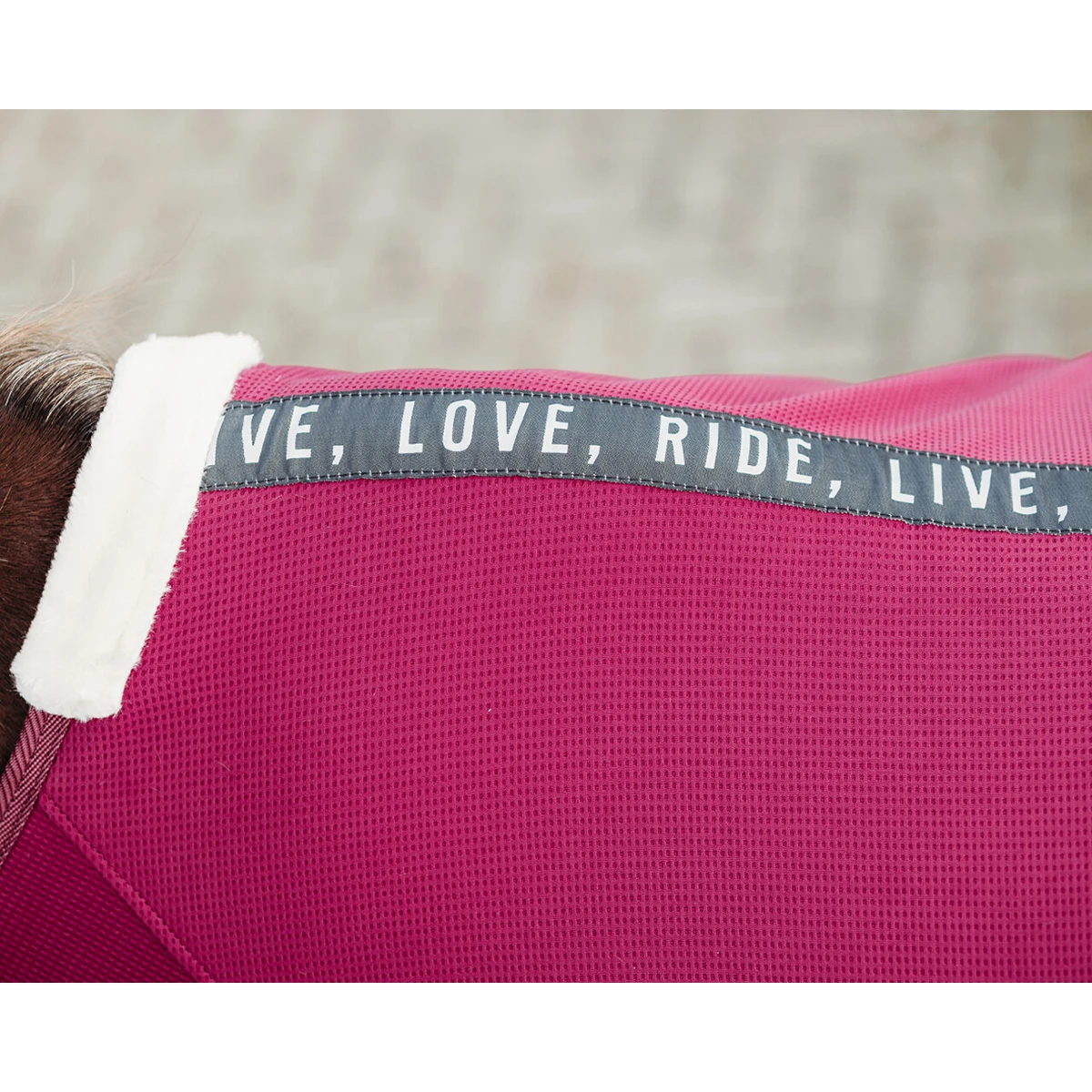 Deken QHP Coolmesh Astana Donkerrood - Afbeelding 3