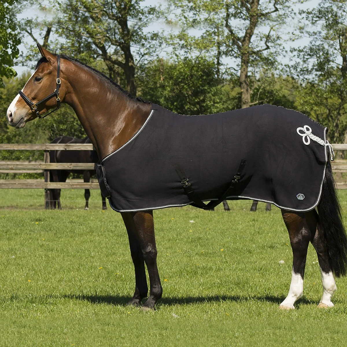 Deken QHP Eldorado Fleece Zwart - Afbeelding 4