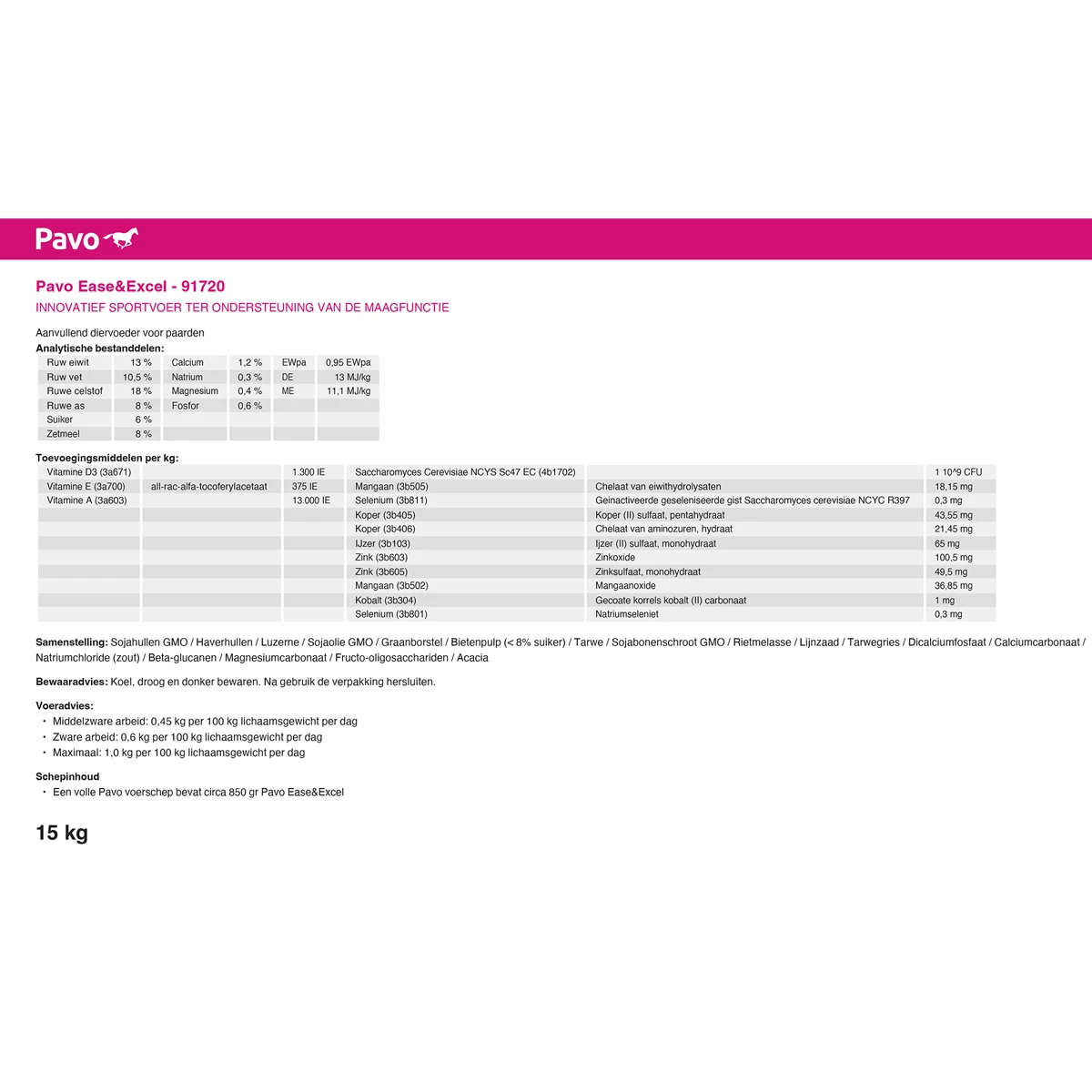 Ease&Excel 15kg Pavo Diverse - Afbeelding 3
