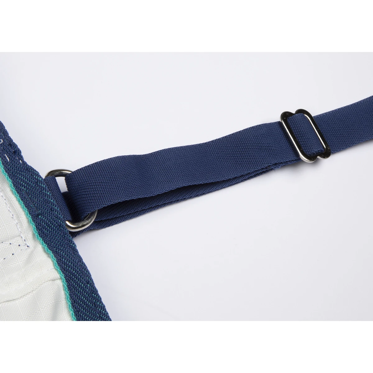 Eczeemdeken Shires Sweet Itch Full Neck Wit-donkerblauw - Afbeelding 7