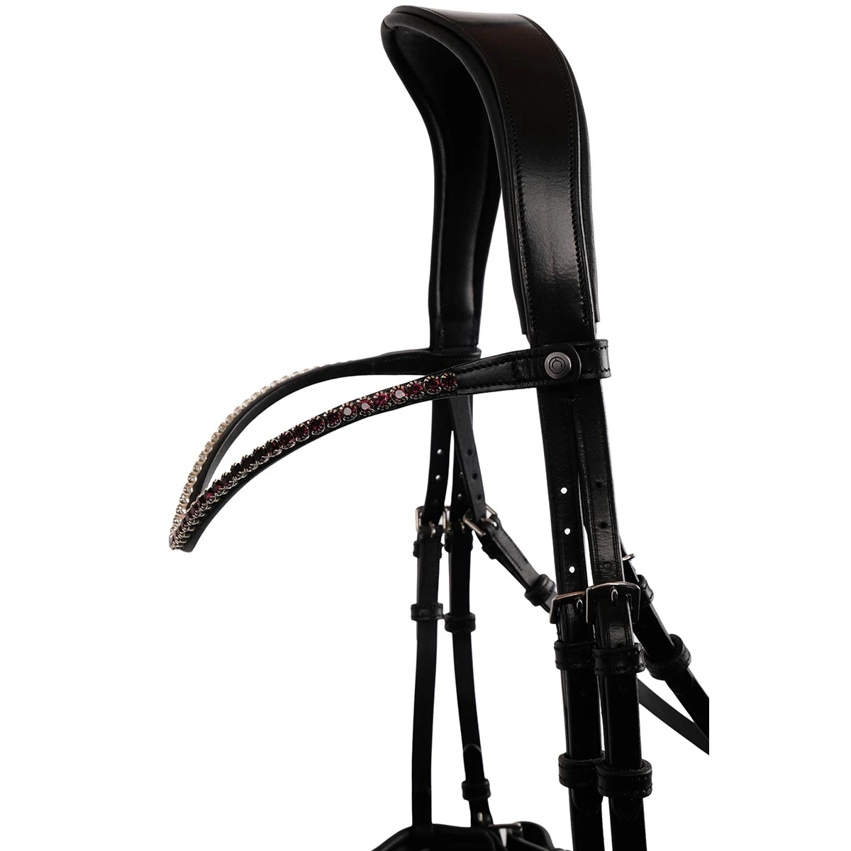 Frontriem Montar Fair Zwart-donkerrood - Afbeelding 2