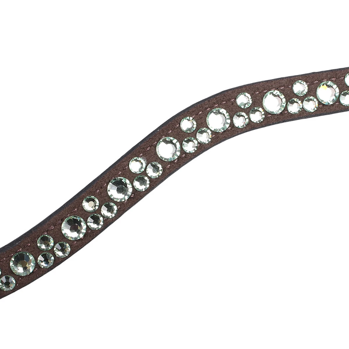 Frontriem QHP Eldorado Bruin-denim - Afbeelding 2