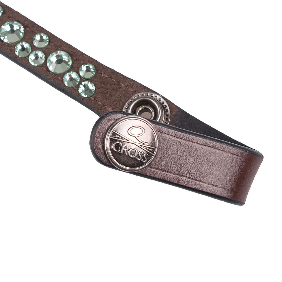 Frontriem QHP Eldorado Bruin-denim - Afbeelding 3