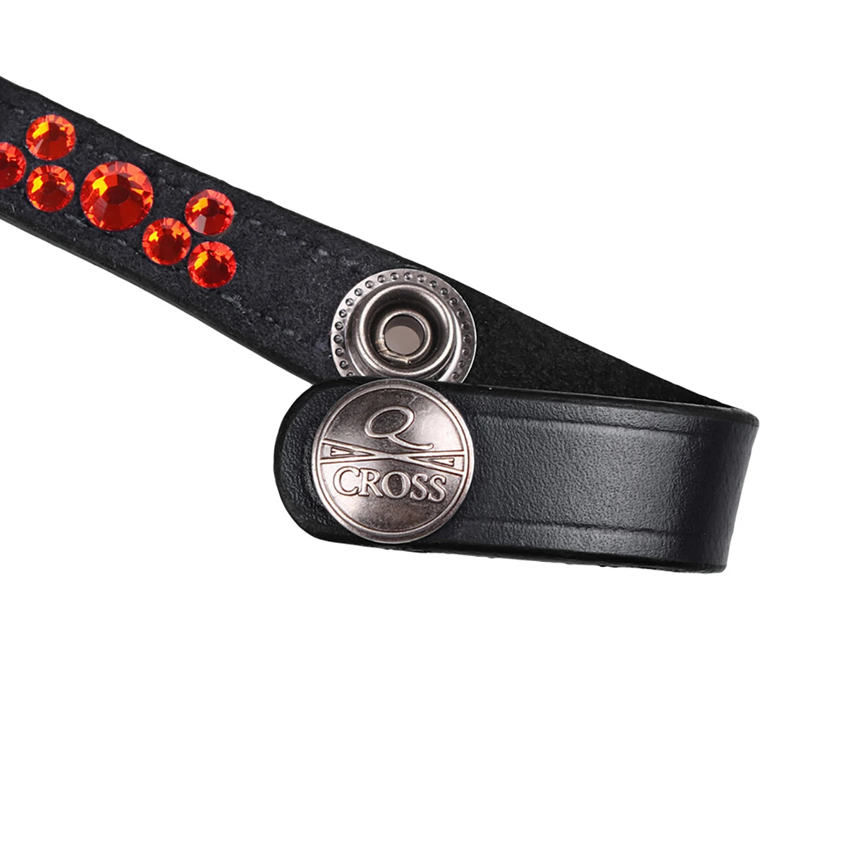 Frontriem QHP Eldorado Zwart-oranje - Afbeelding 4