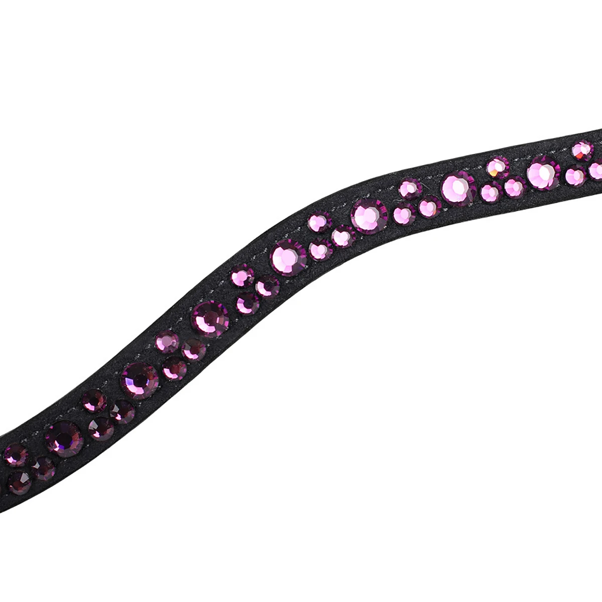 Frontriem QHP Eldorado Zwart-paars - Afbeelding 2