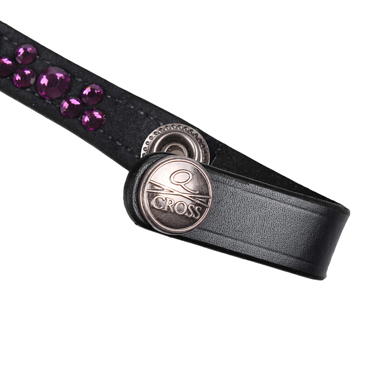 Frontriem QHP Eldorado Zwart-paars - Afbeelding 3