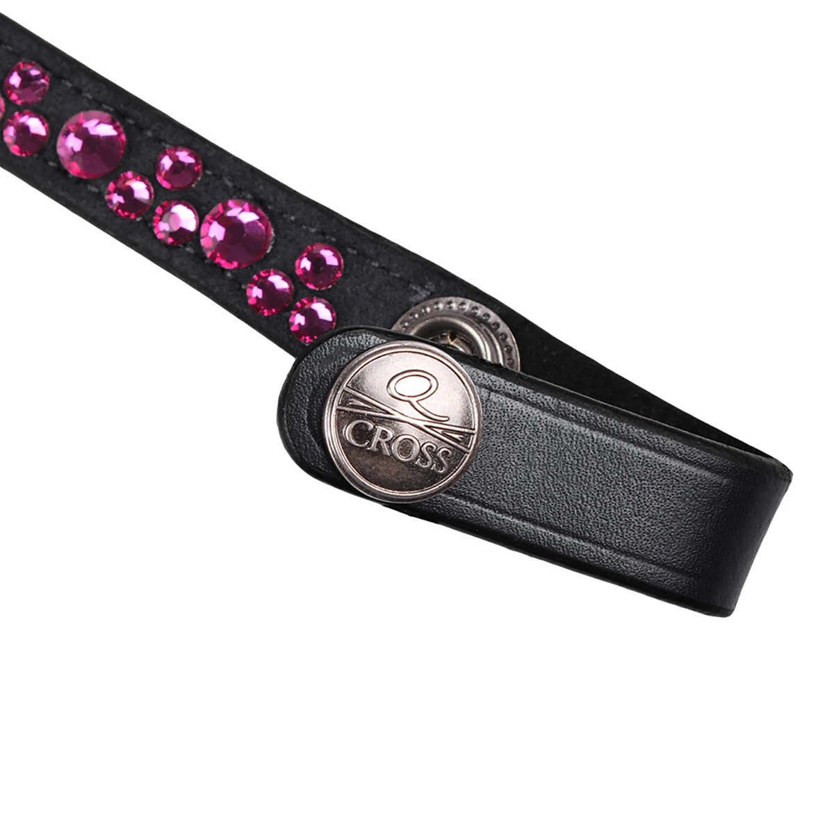 Frontriem QHP Eldorado Zwart-roze - Afbeelding 3