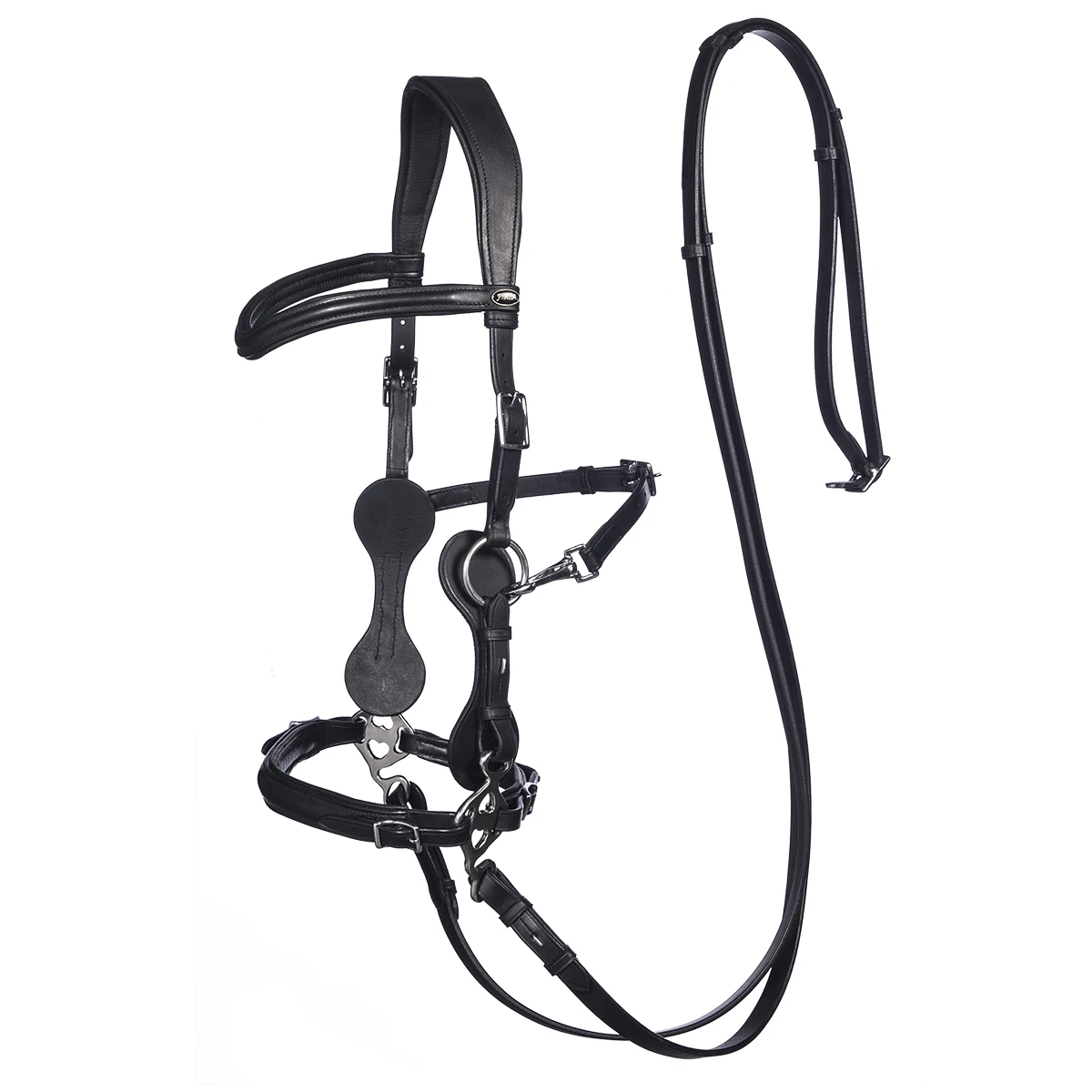 Hackamore Hoofdstel F.R.A. Calli Zwart - Afbeelding 2