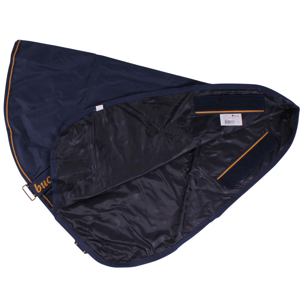 Halsstuk Bucas Irish Turnout Combi 50gr Donkerblauw-goud - Afbeelding 2