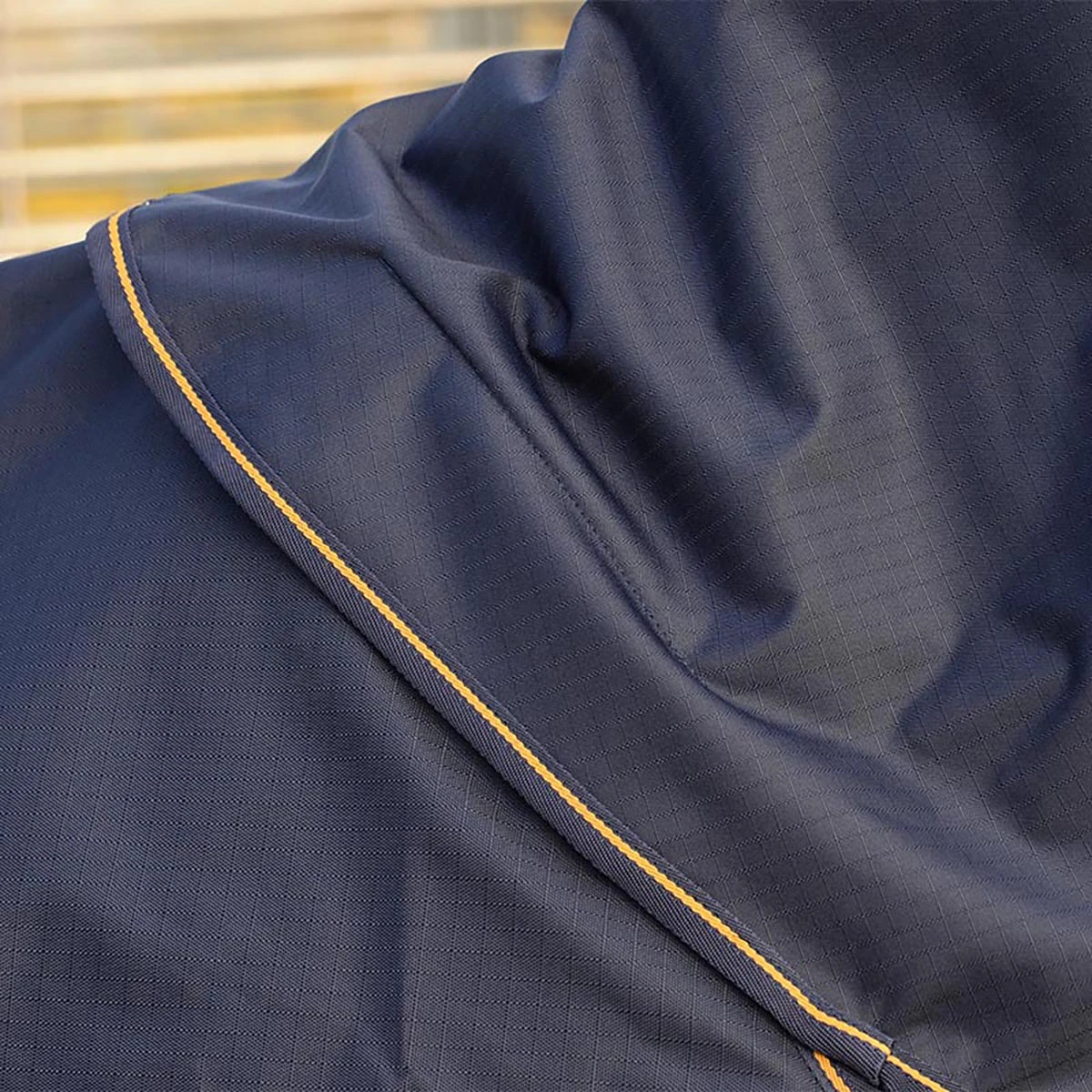 Halsstuk Bucas Irish Turnout Combi 50gr Donkerblauw-goud - Afbeelding 6