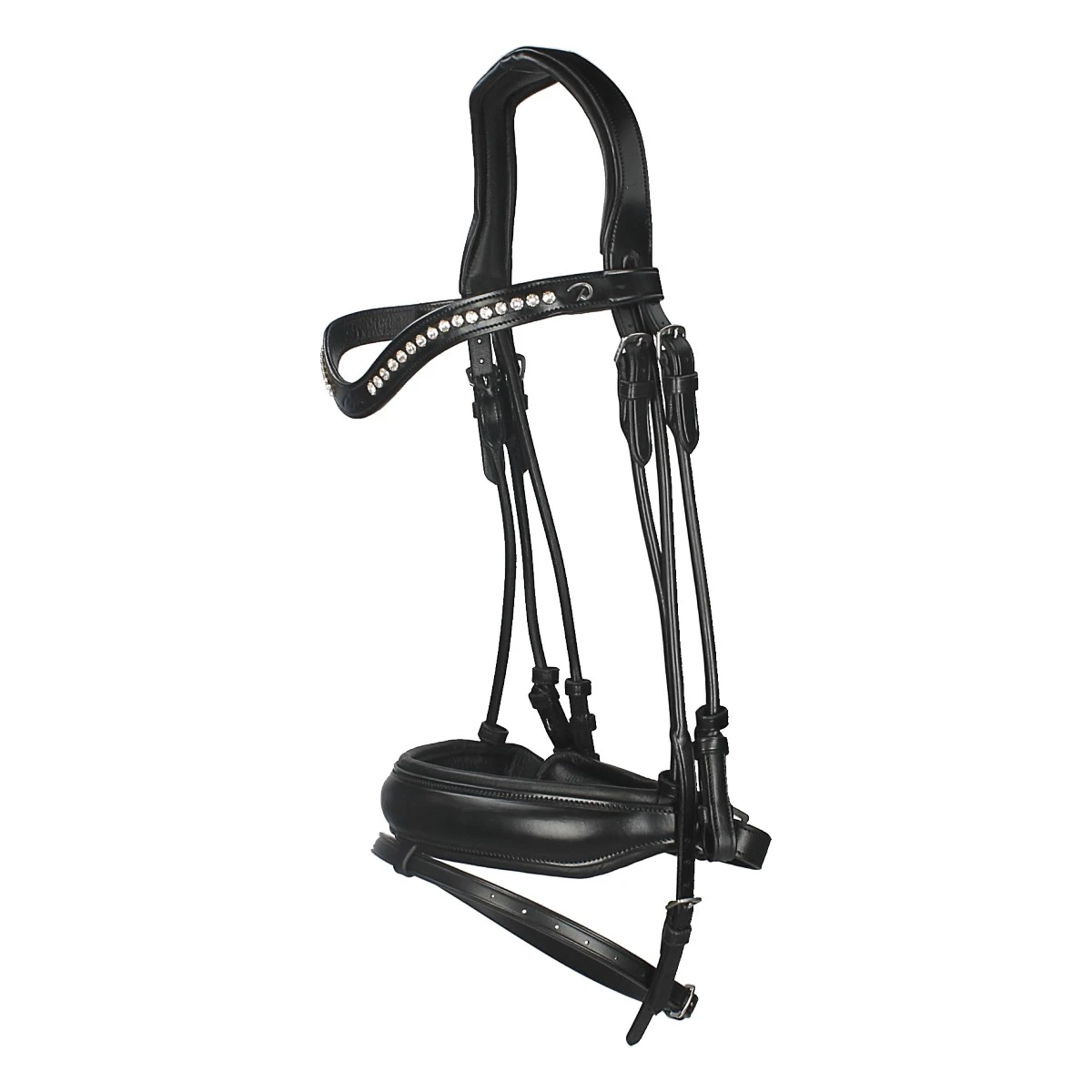 Hoofdstel Dy'on DRC Mat Black-black