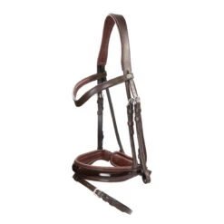 Hoofdstel Dy'on Working Collection Lak Large Crank With Flash Bruin