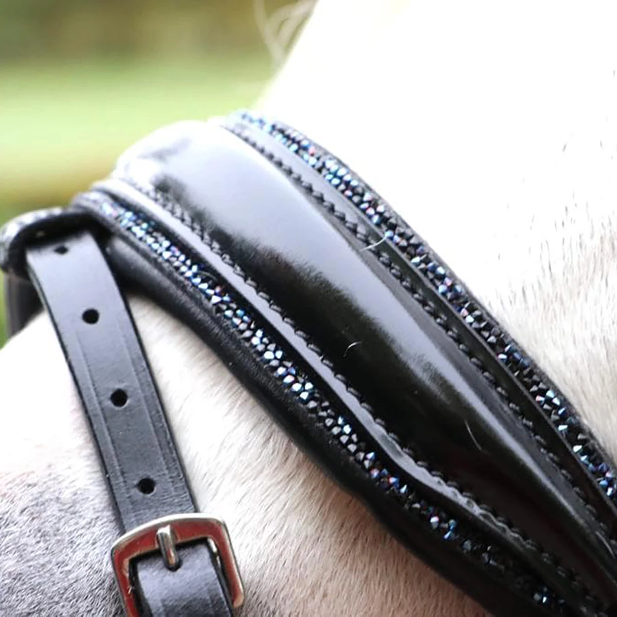 Hoofdstel HB Showtime Special A-Pony Black-blue - Afbeelding 4