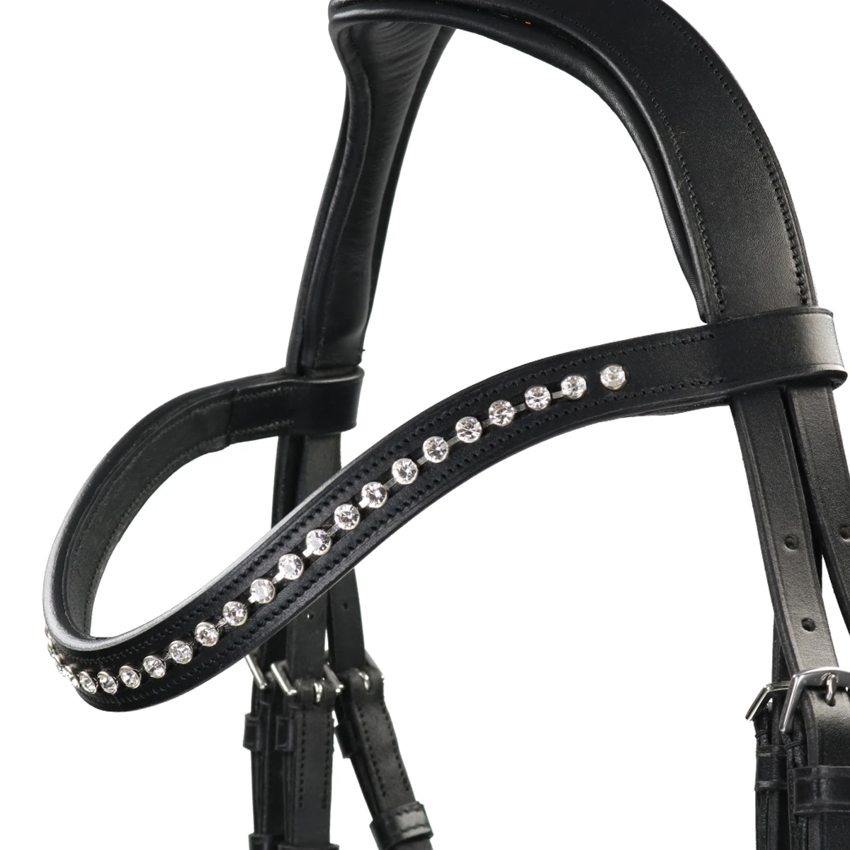 Hoofdstel Horsegear HGLucido Zwart-wit - Afbeelding 2