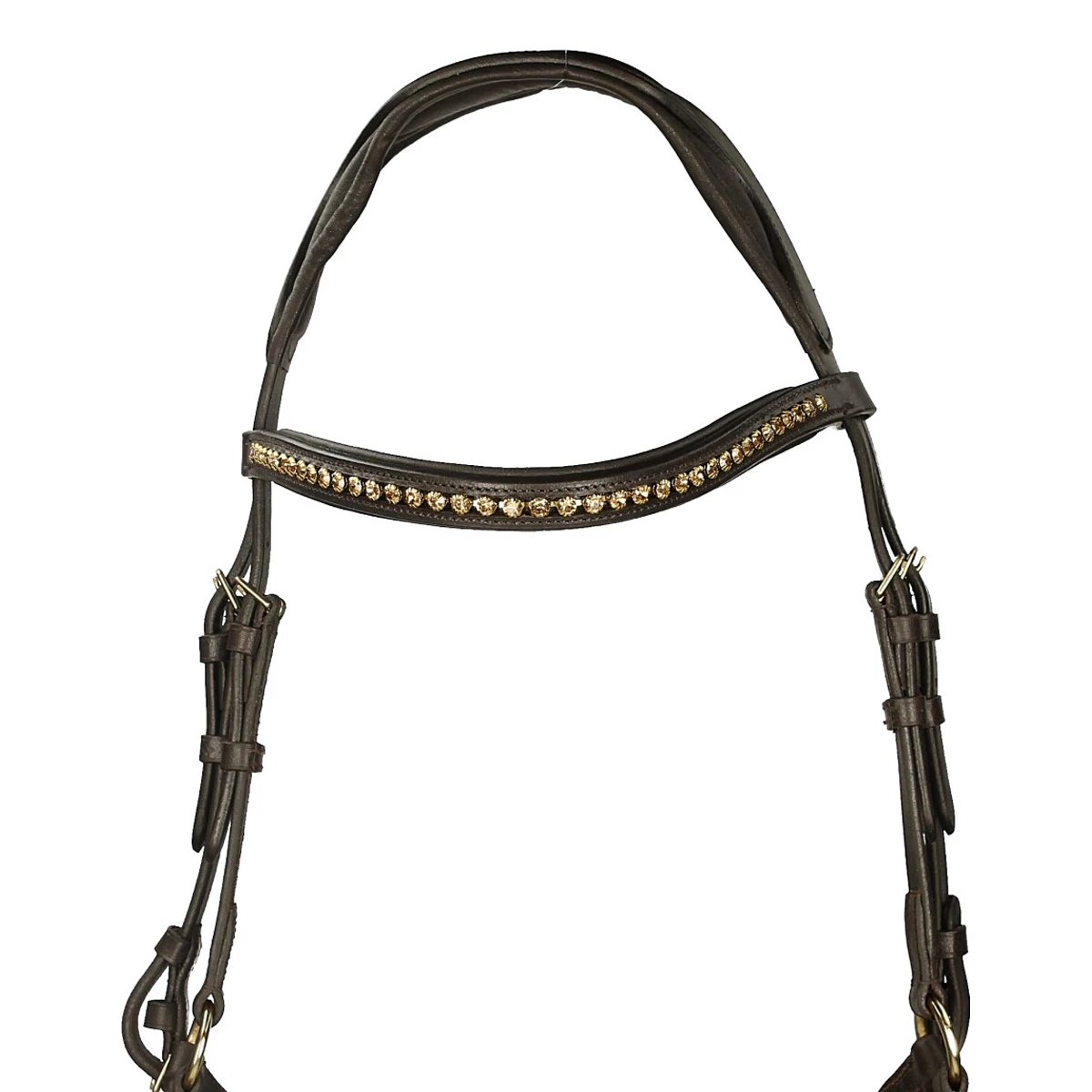 Hoofdstel Horsegear Quasar Bruin-goud - Afbeelding 2