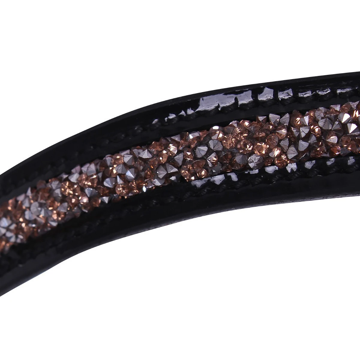 Hoofdstel QHP Amor Zwart-roze - Afbeelding 2