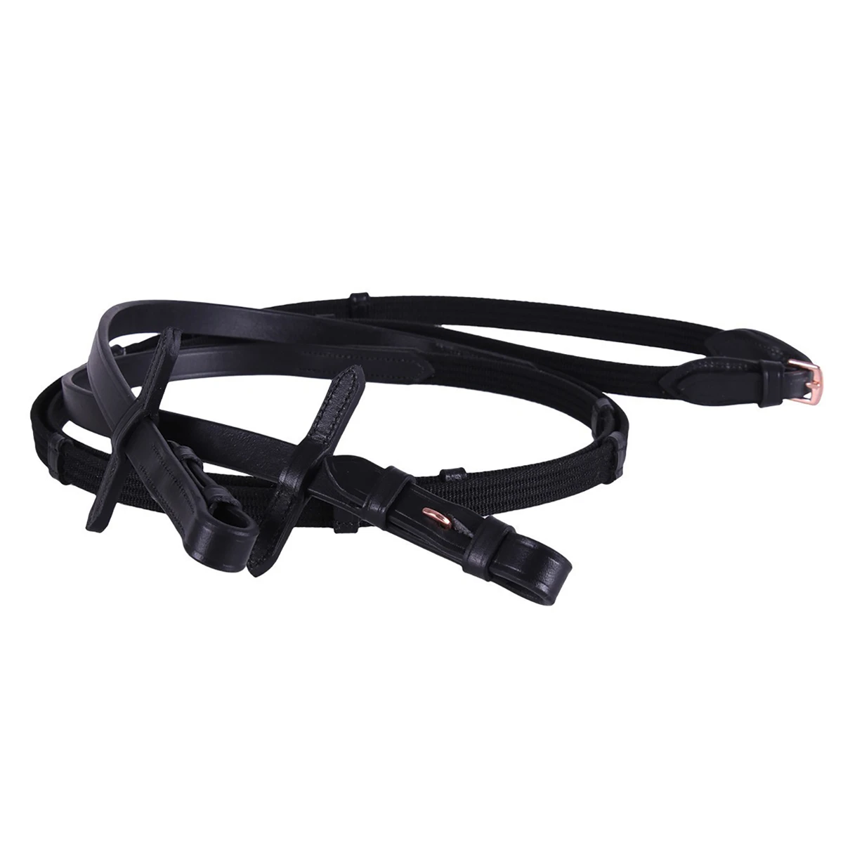 Hoofdstel QHP Amor Zwart-roze - Afbeelding 3