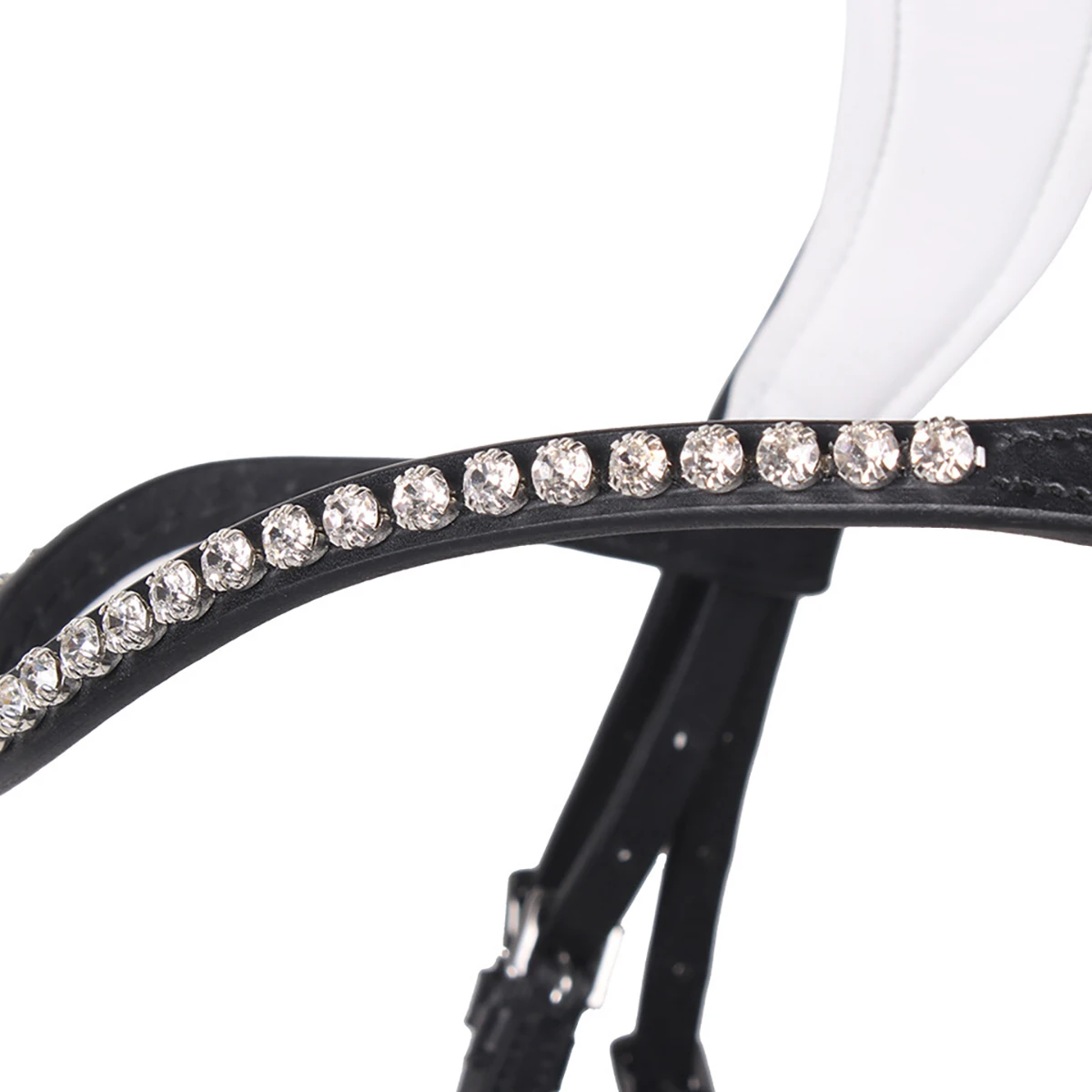 Hoofdstel QHP Nehza Zwart-wit - Afbeelding 4