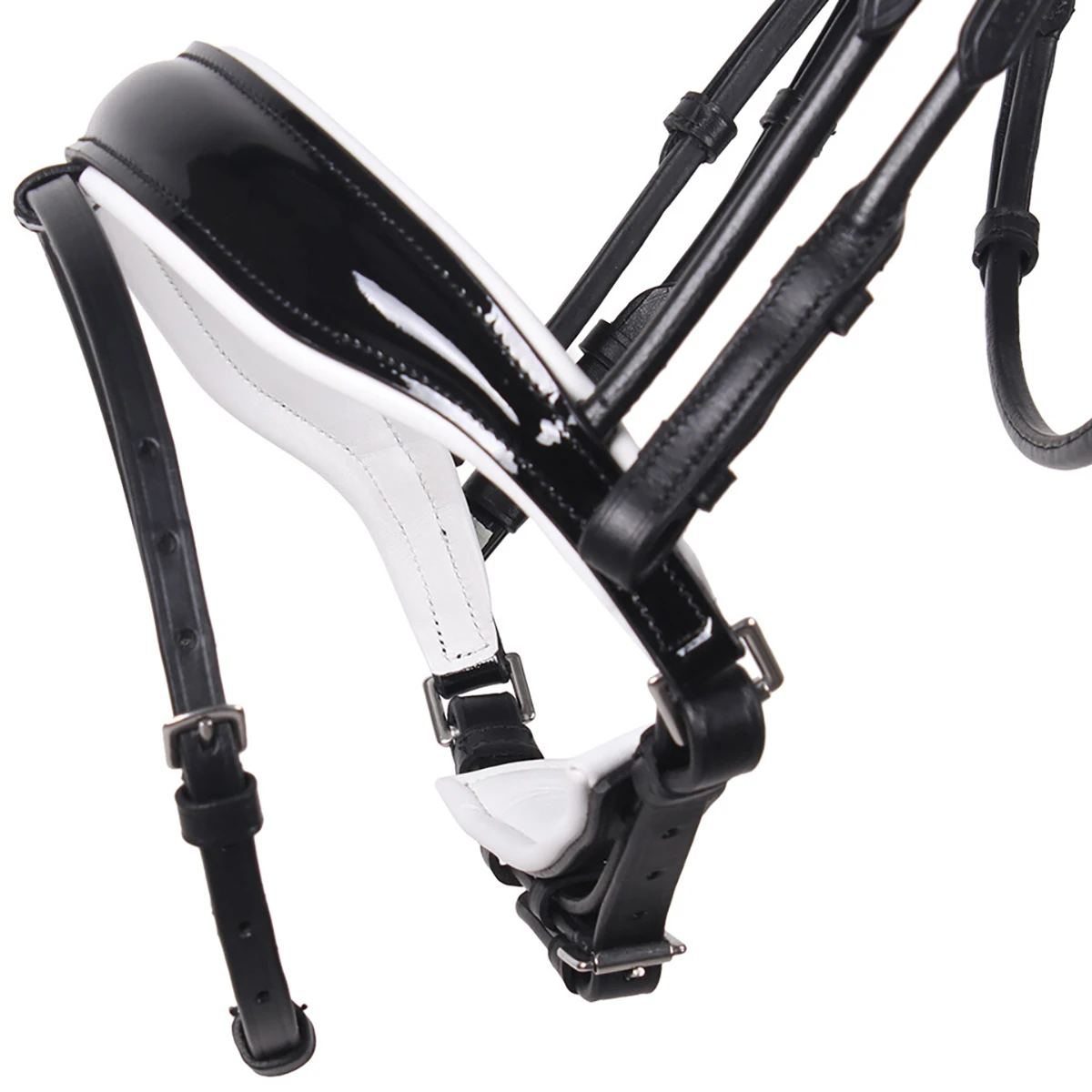 Hoofdstel QHP Nehza Zwart-wit - Afbeelding 5