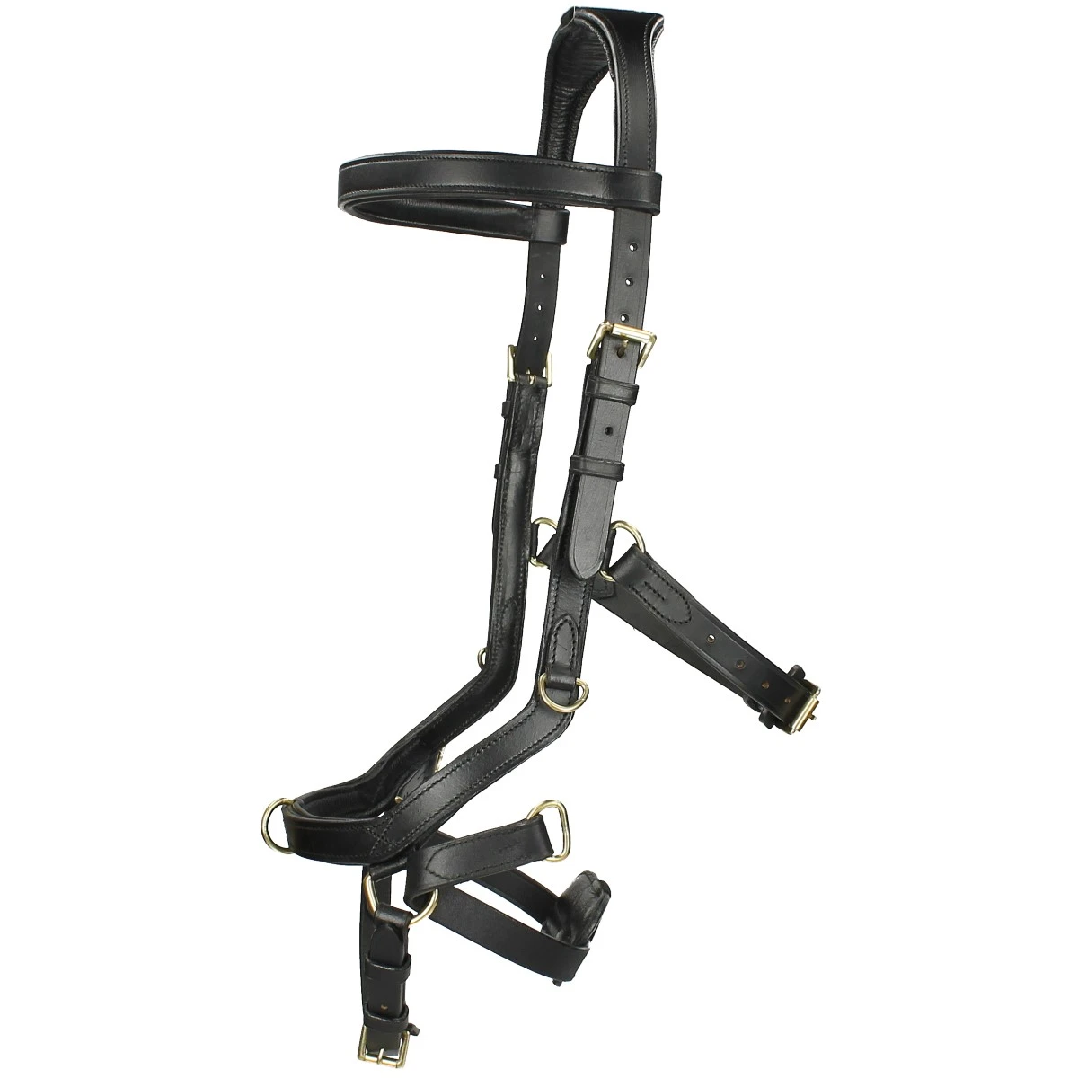 Hoofdstel Rambo Micklem Multi Bridle Zwart - Afbeelding 2