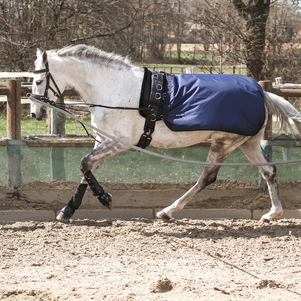 Longeerdeken Busse Rain Donkerblauw - Afbeelding 3