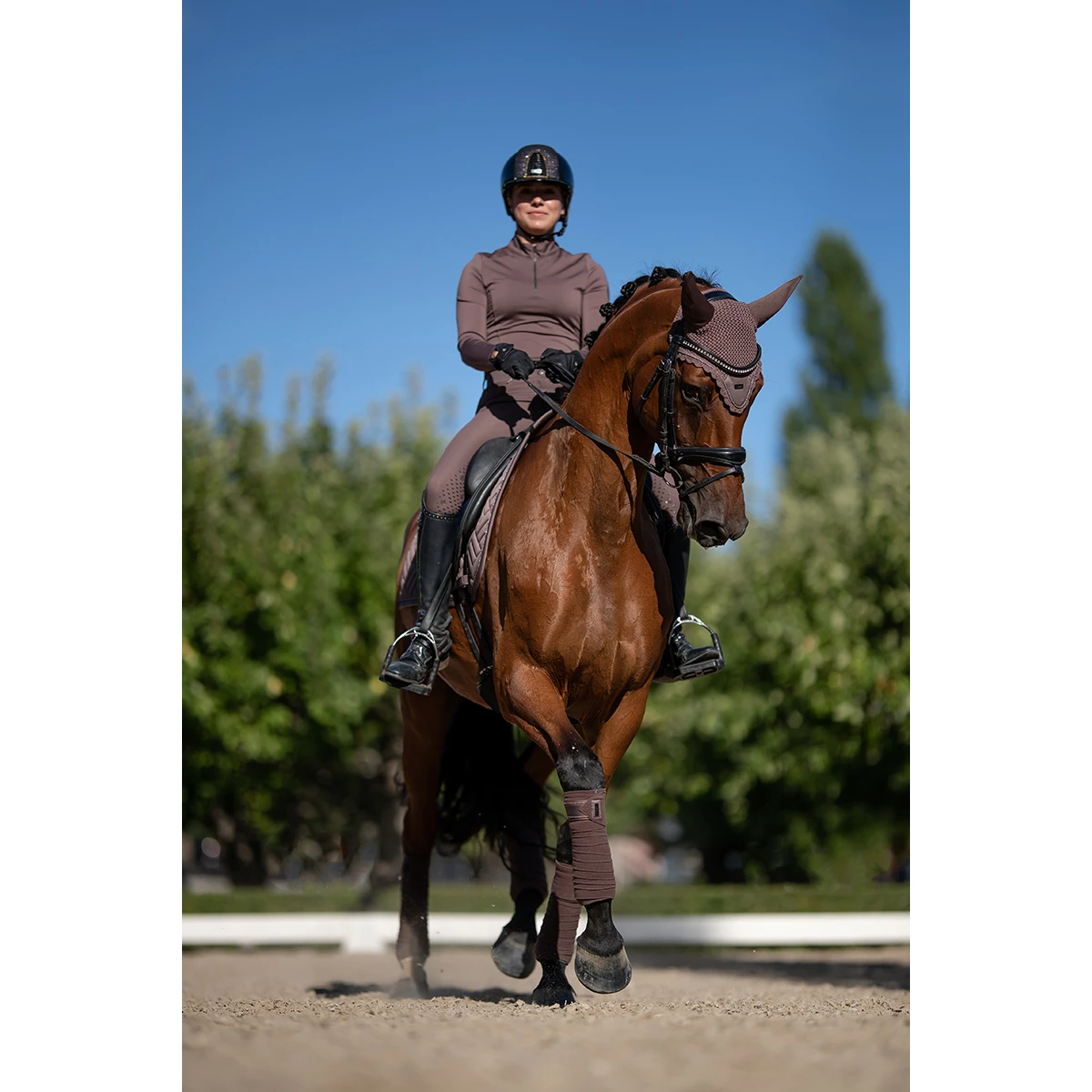 Oornetje Equestrian Stockholm Amaranth Bruin - Afbeelding 7