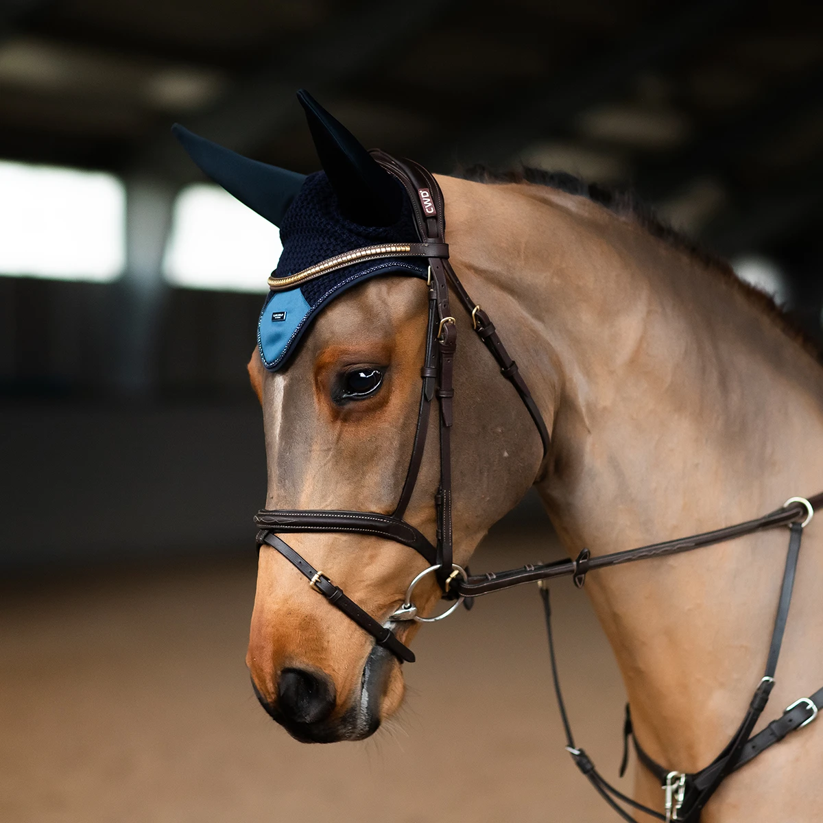 Oornetje Equestrian Stockholm Blue Meadow Blauw - Afbeelding 2