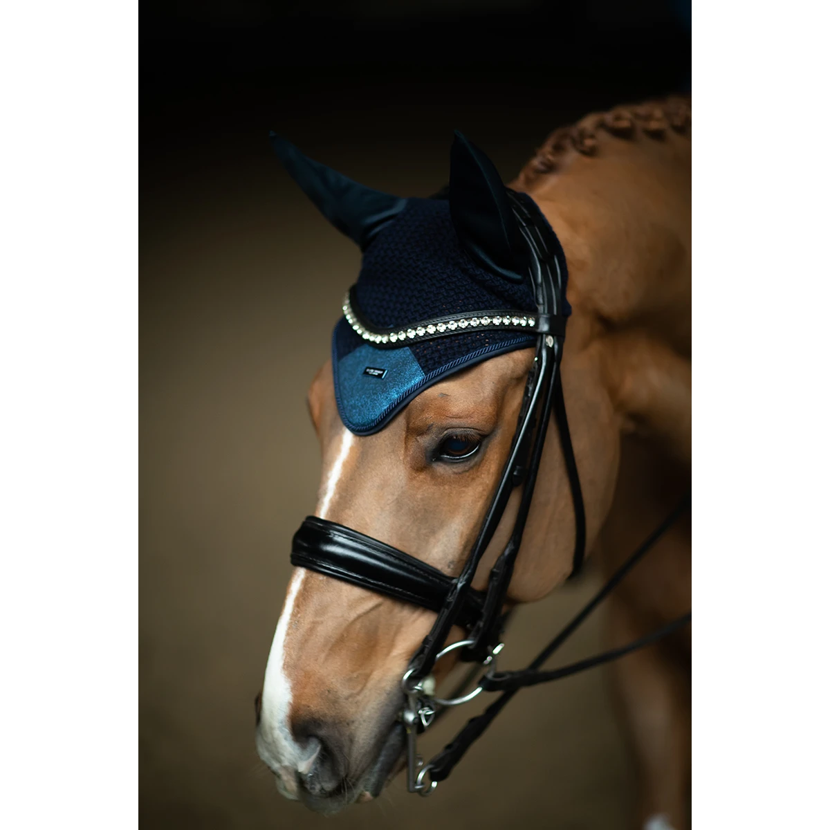 Oornetje Equestrian Stockholm Blue Meadow Glimmer Blauw - Afbeelding 2