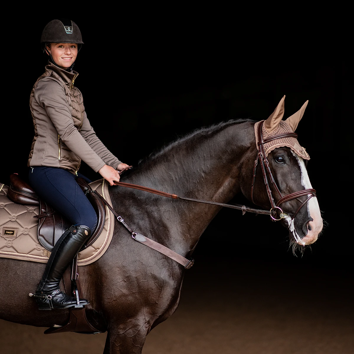 Oornetje Equestrian Stockholm Champagne Middenbruin - Afbeelding 5