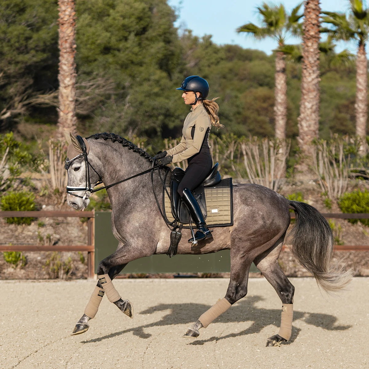 Oornetje Equestrian Stockholm Chantelle Lichtbruin - Afbeelding 3