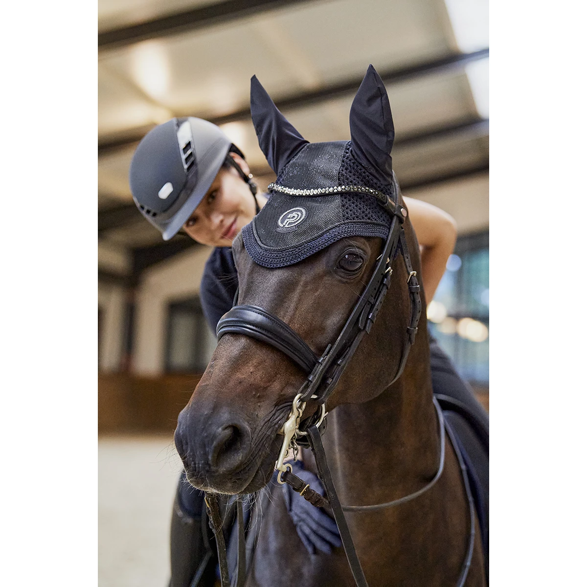 Oornetje Eskadron Platinum Pure Glitter Mesh Blauw - Afbeelding 2