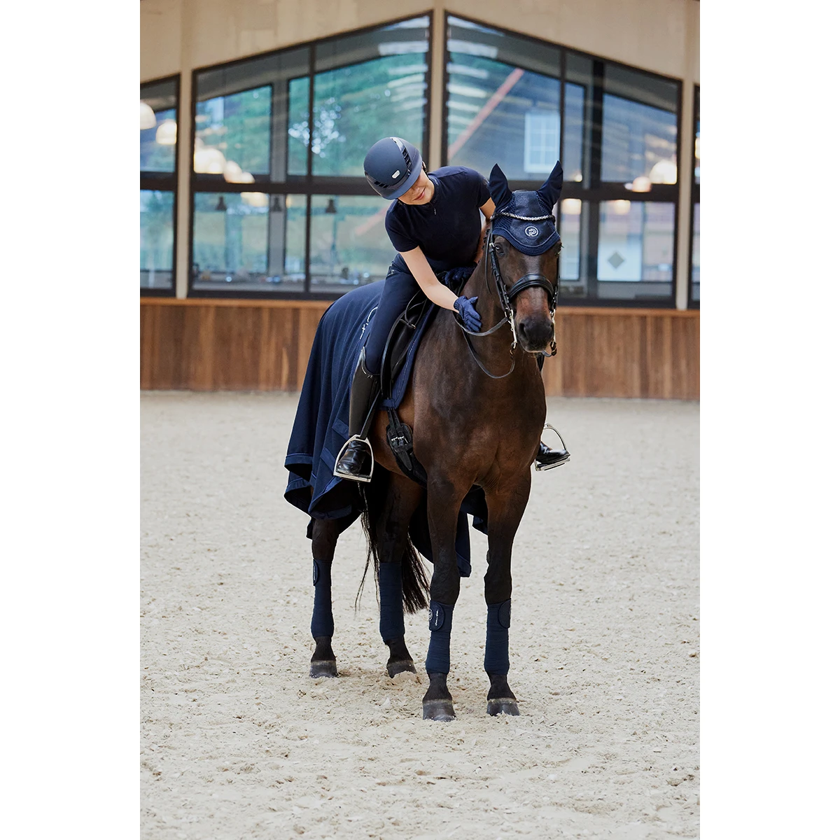 Oornetje Eskadron Platinum Pure Glitter Mesh Blauw - Afbeelding 4