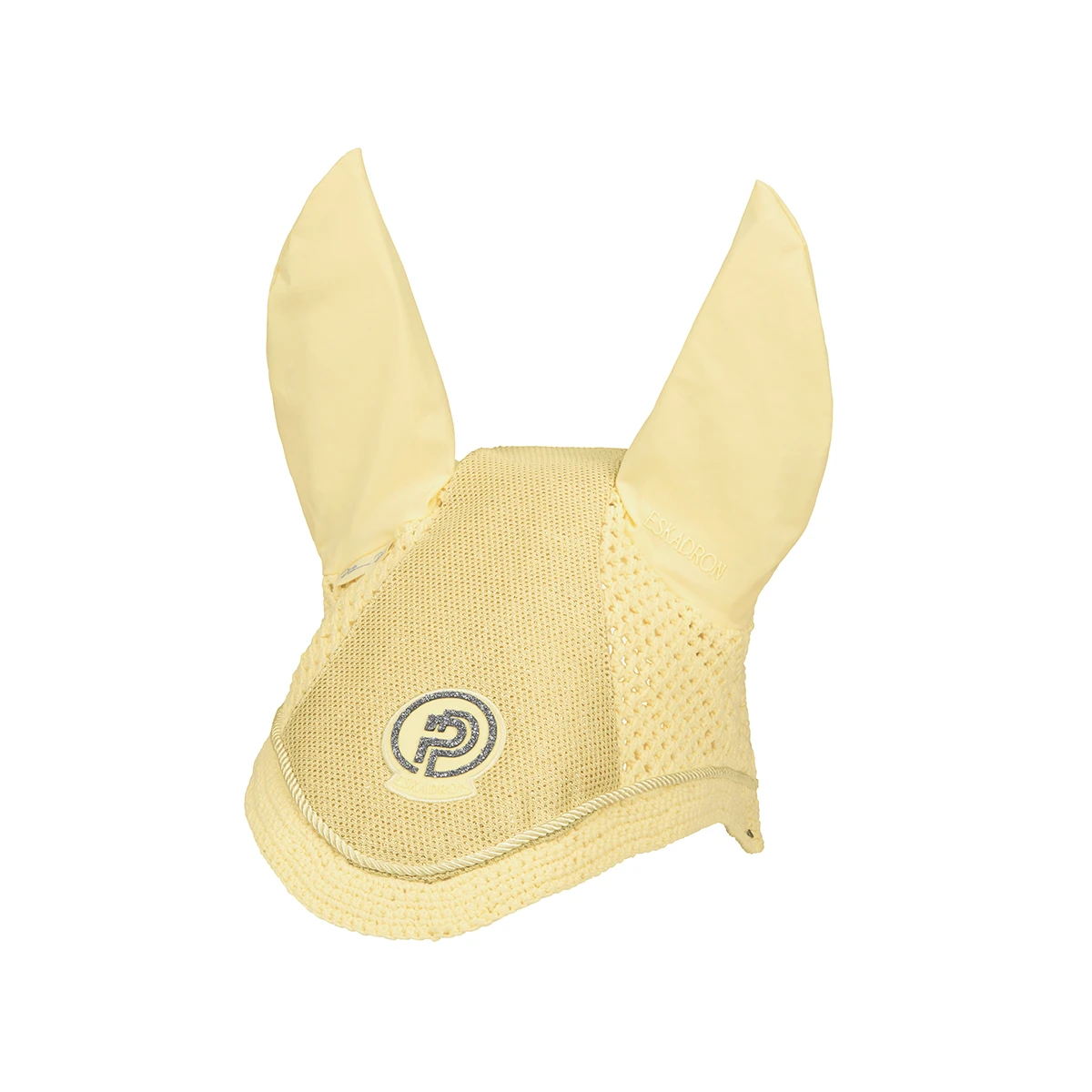 Oornetje Eskadron Platinum Pure Glitter Mesh Lichtgeel