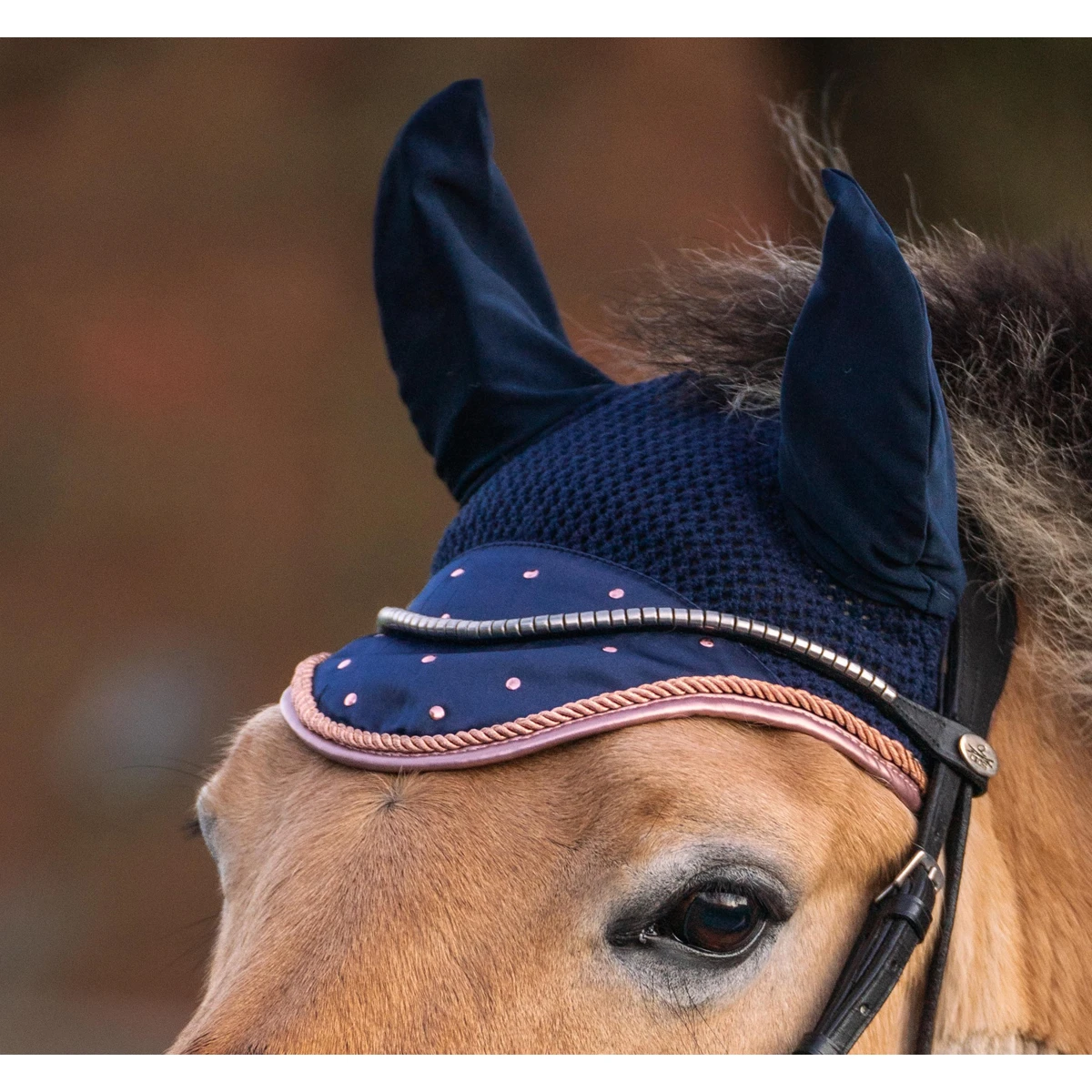 Oornetje Horsegear Aurum Donkerblauw - Afbeelding 2