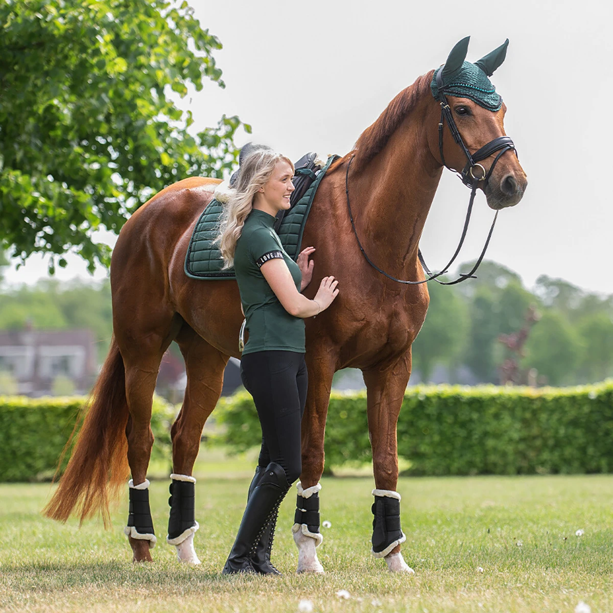 Oornetje QHP Astana Donkergroen - Afbeelding 4