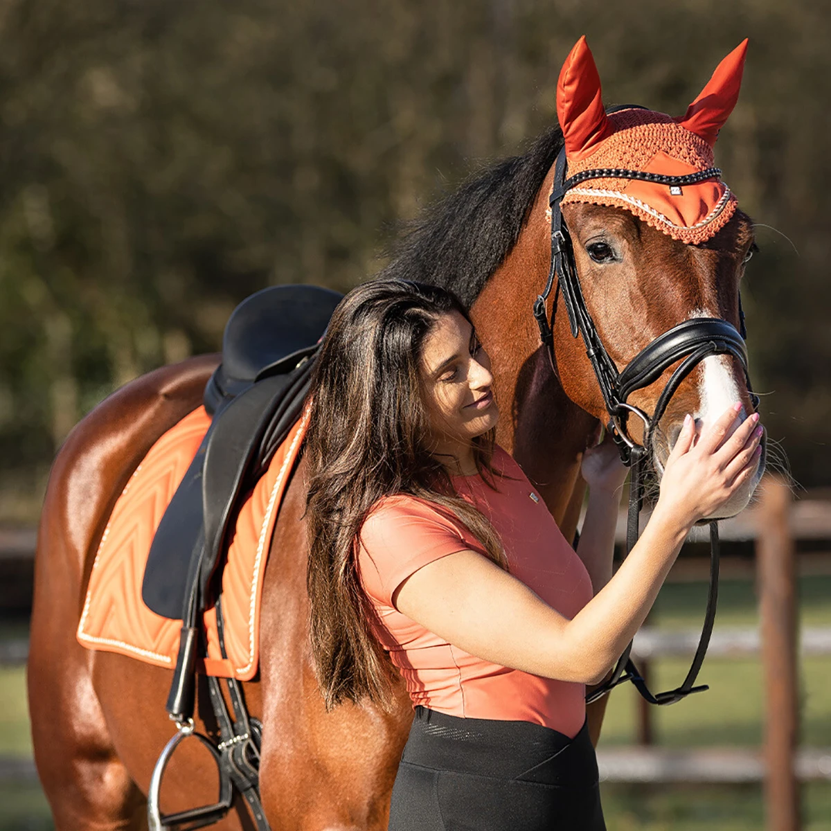 Oornetje QHP Menton Oranje - Afbeelding 4