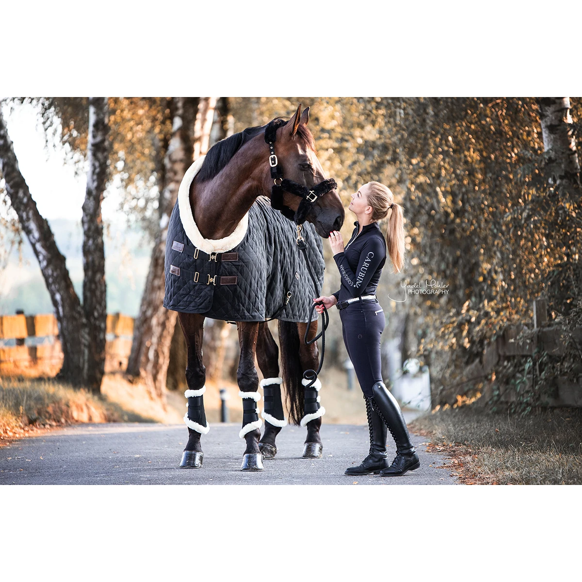 Showdeken Kentucky 160gr Zwart - Afbeelding 2