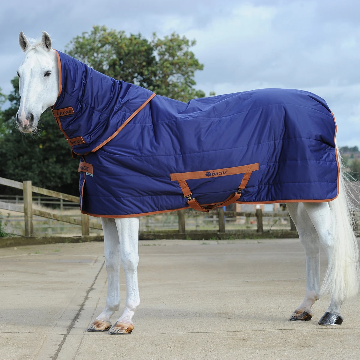 Staldeken Bucas Shamrock Quilt 150gr Donkerblauw - Afbeelding 3