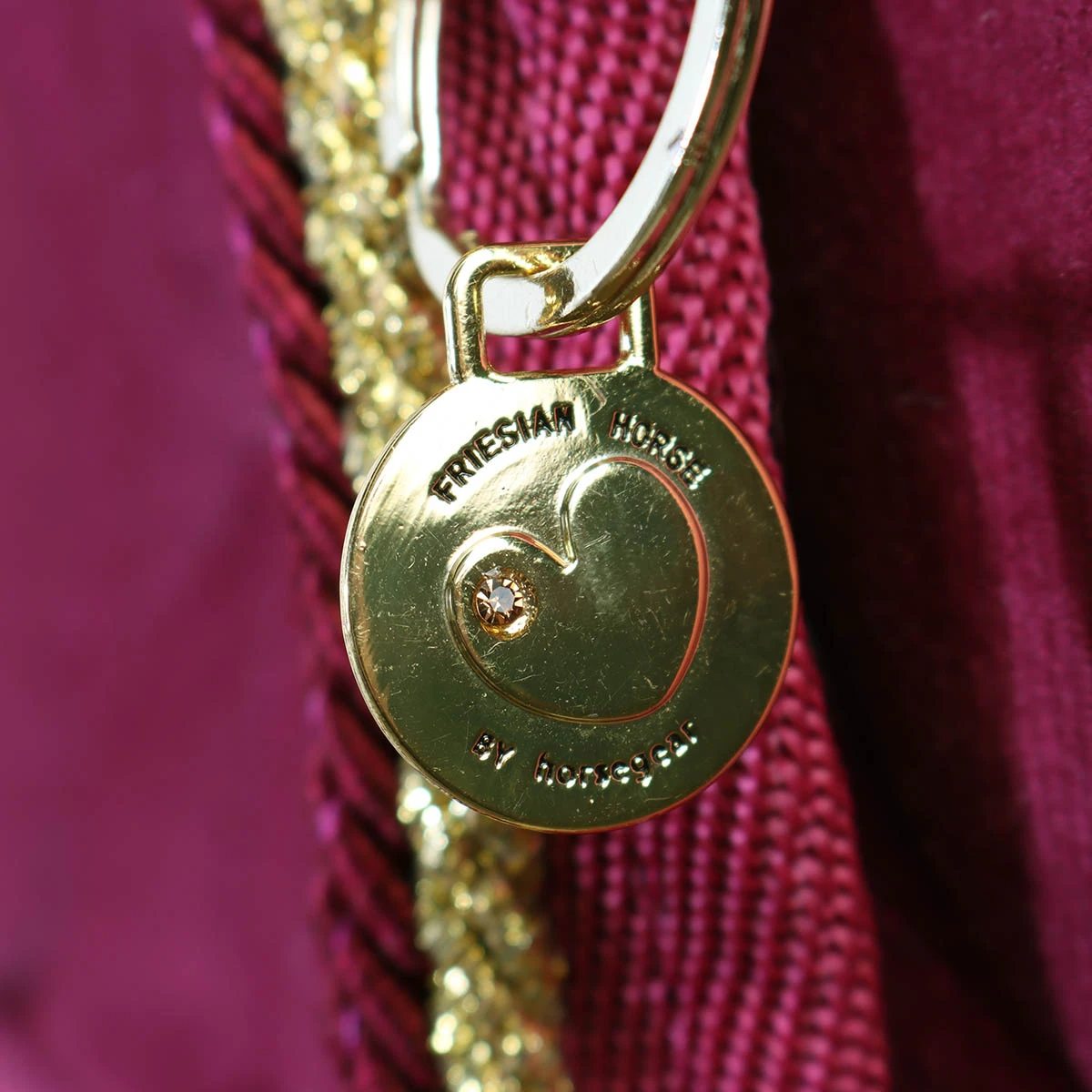 Staldeken Friesian Horse By Horsegear 160gr Donkerrood - Afbeelding 5